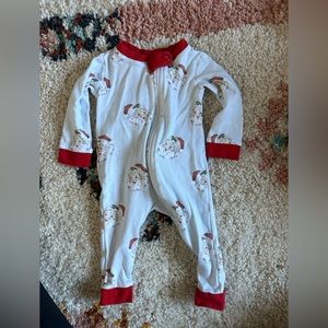 Smocking bird Santa onesie